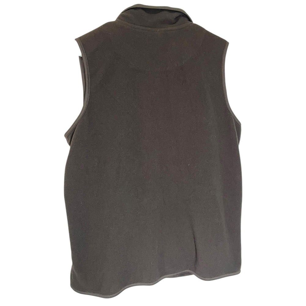 Sport Active M Brown Fleece Vest Full Zip Mock Neck Gorpcore Granola Girlβ